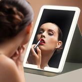 Compact Makeup Mirror With Pu Leather Case